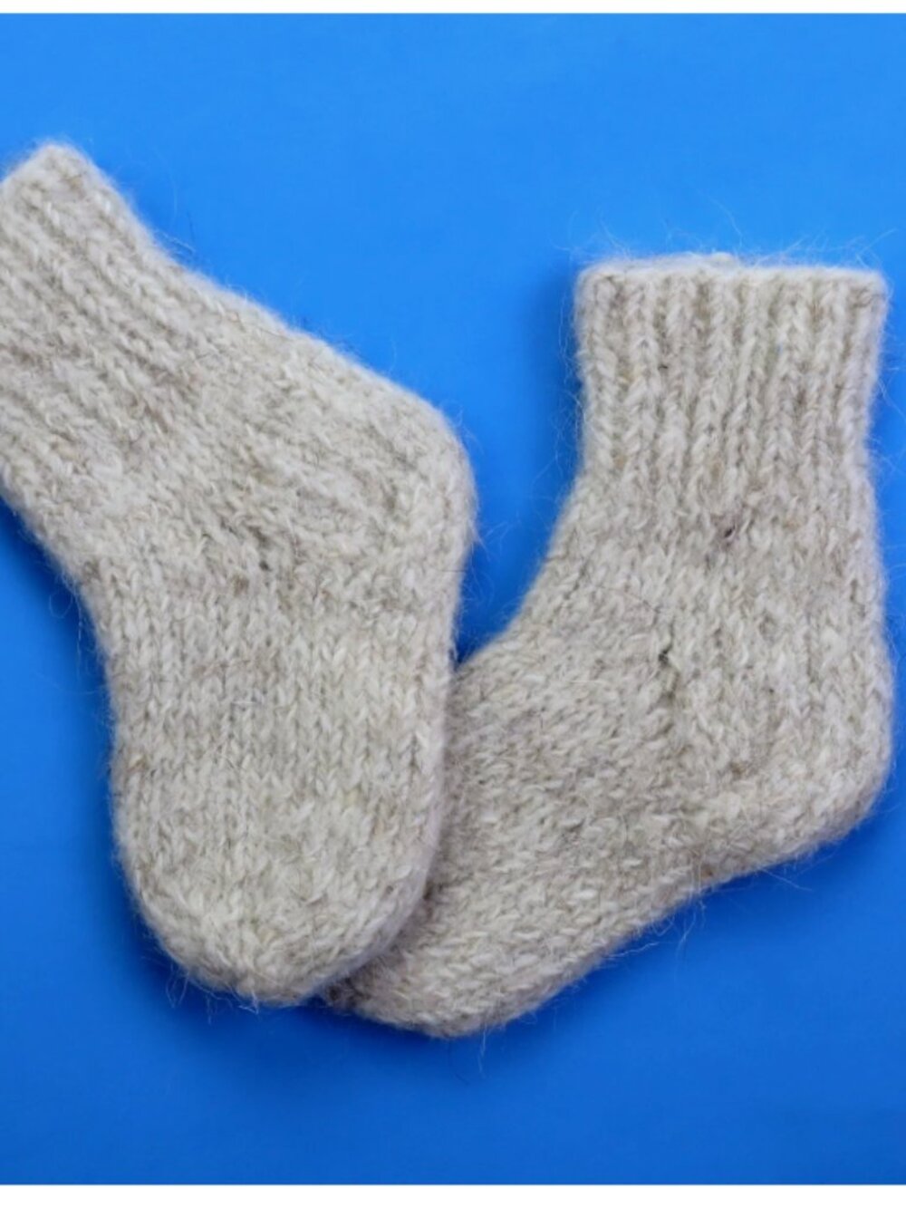 New Handmade 100% Wool Socks Outdoors Kids Length 5'' Warm Natural Fibers